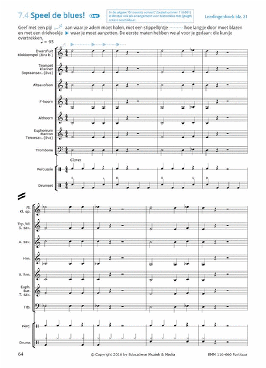 Samen Leren Samenspelen Partituur Concert Band scores gallery preview page 9