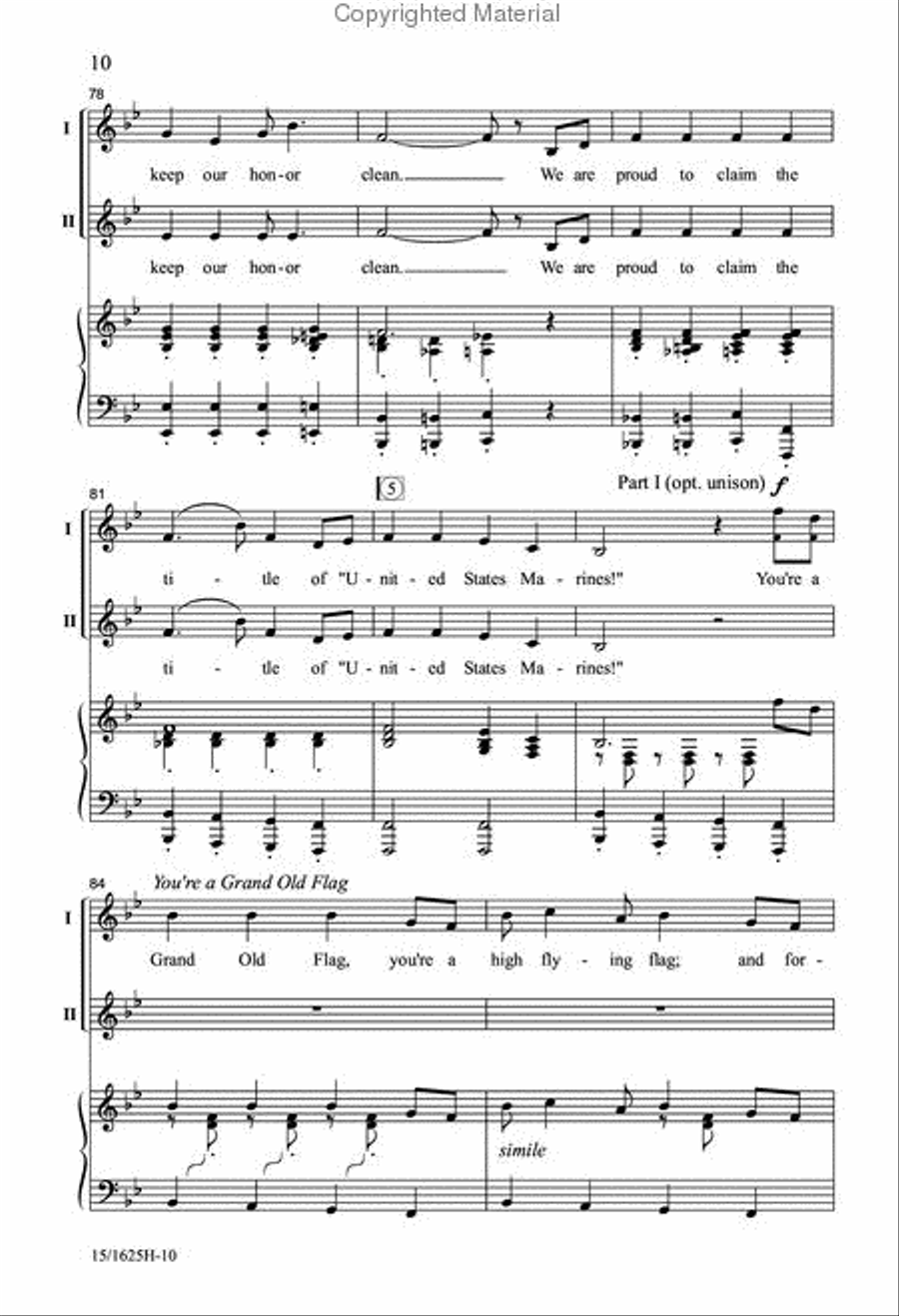 A Patriotic Salute 2-Part scores gallery preview page 9