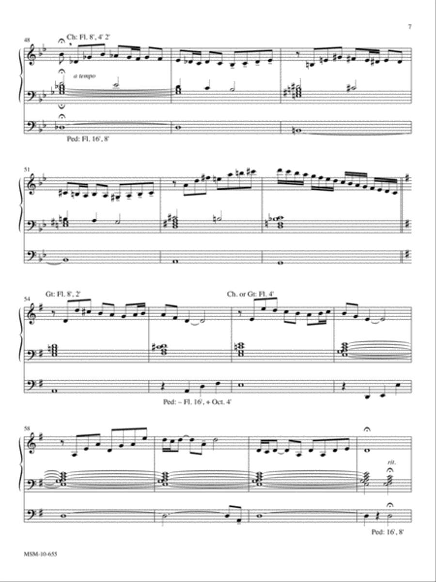 When In Our Music Three Hymn Settings for Organ Organ Solo scores gallery preview page 5