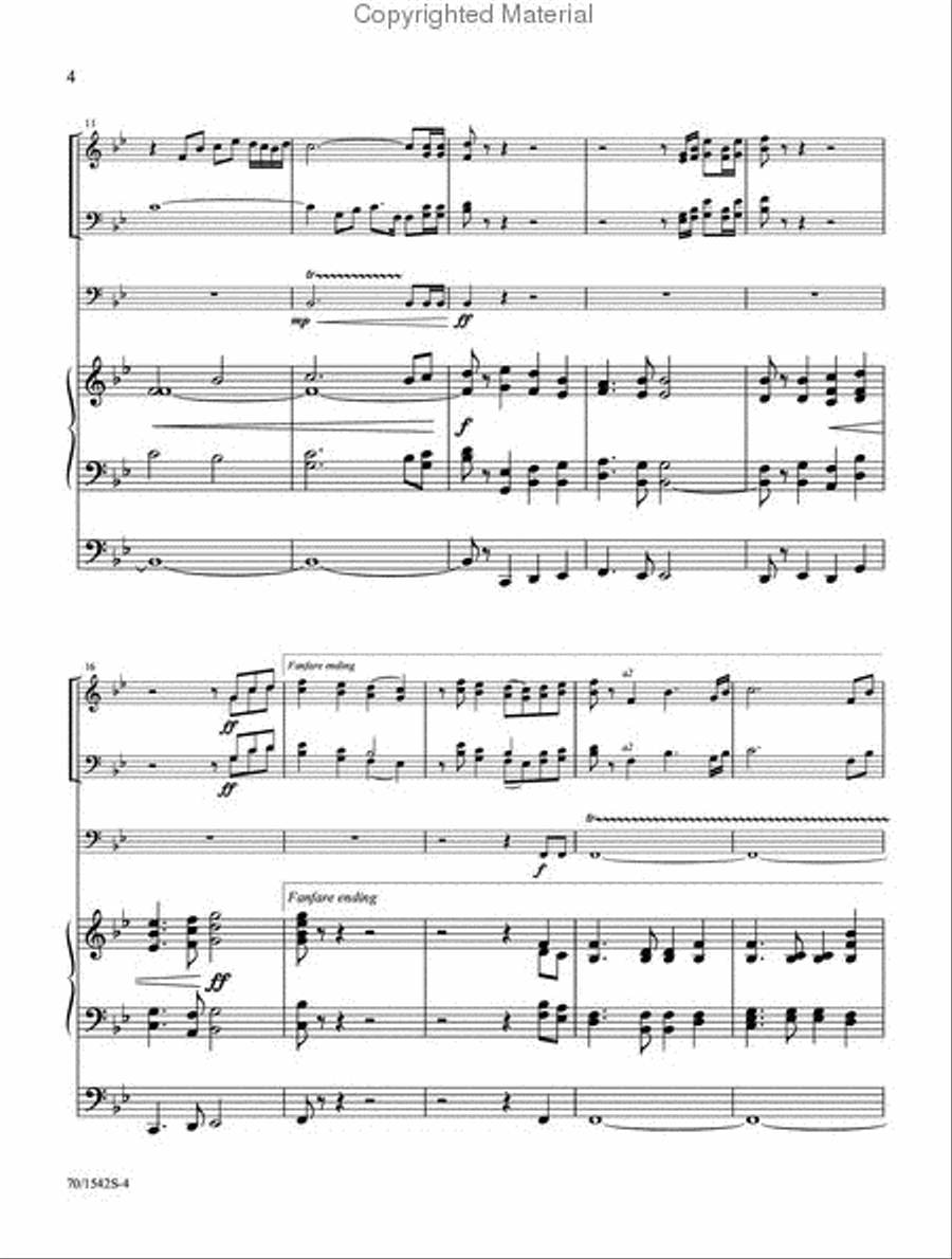 Fanfares and Finales for Congregational Singing Organ scores gallery preview page 3