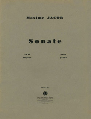 Book cover for Sonate en Si maj.