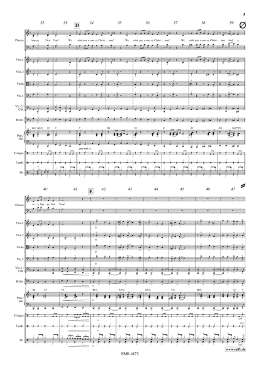 A Merry Christmas String Orchestra scores gallery preview page 6