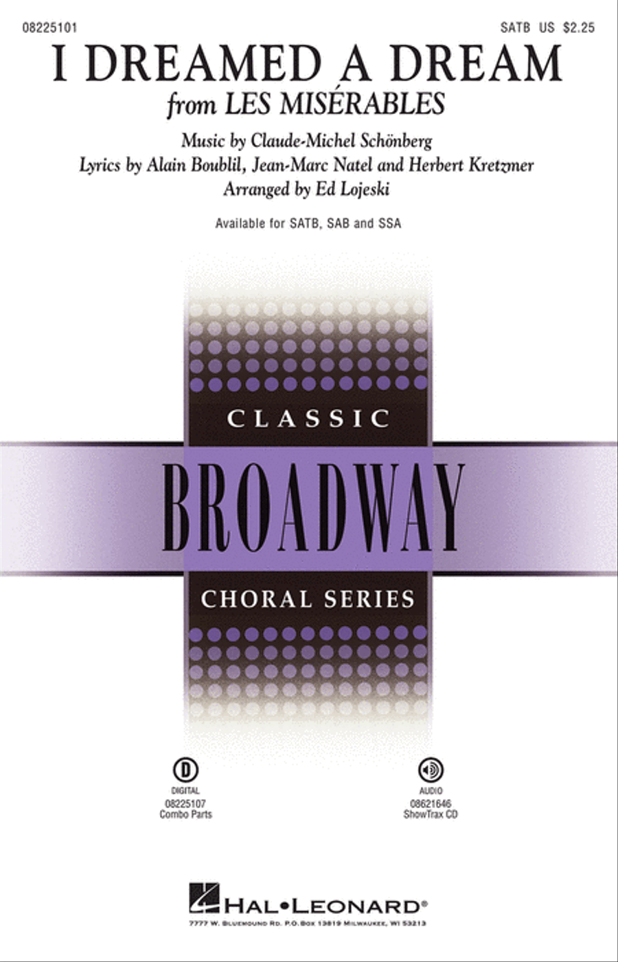 I Dreamed a Dream 4-Part scores gallery preview page 1