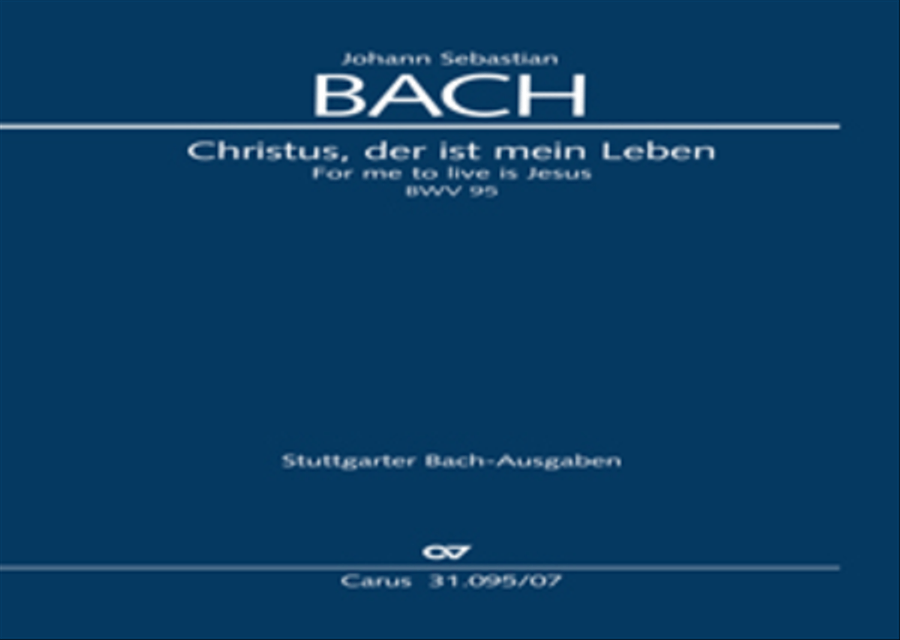 For me to live is Jesus (Christus, der ist mein Leben) STB scores gallery preview page 1
