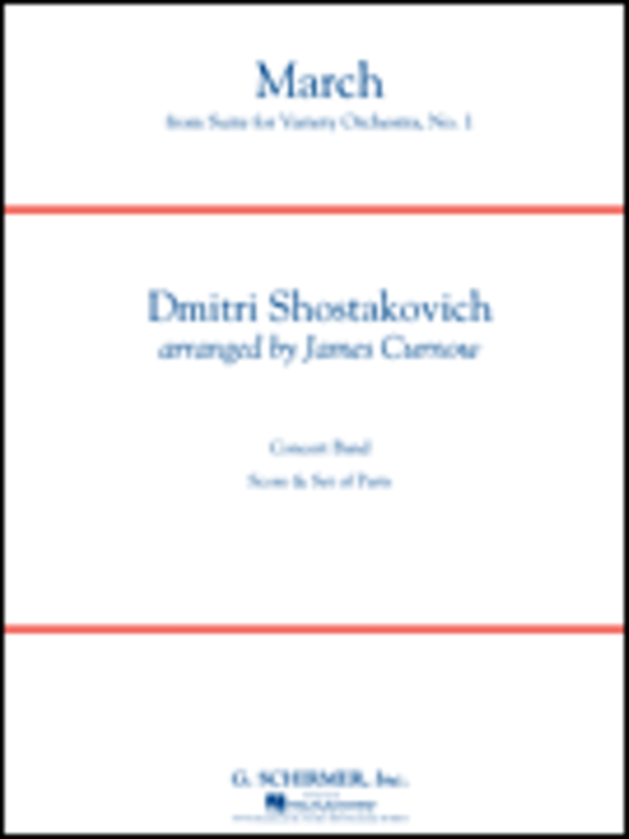 March from Suite for Variety Orchestra, No. 1 Concert Band scores gallery preview page 1