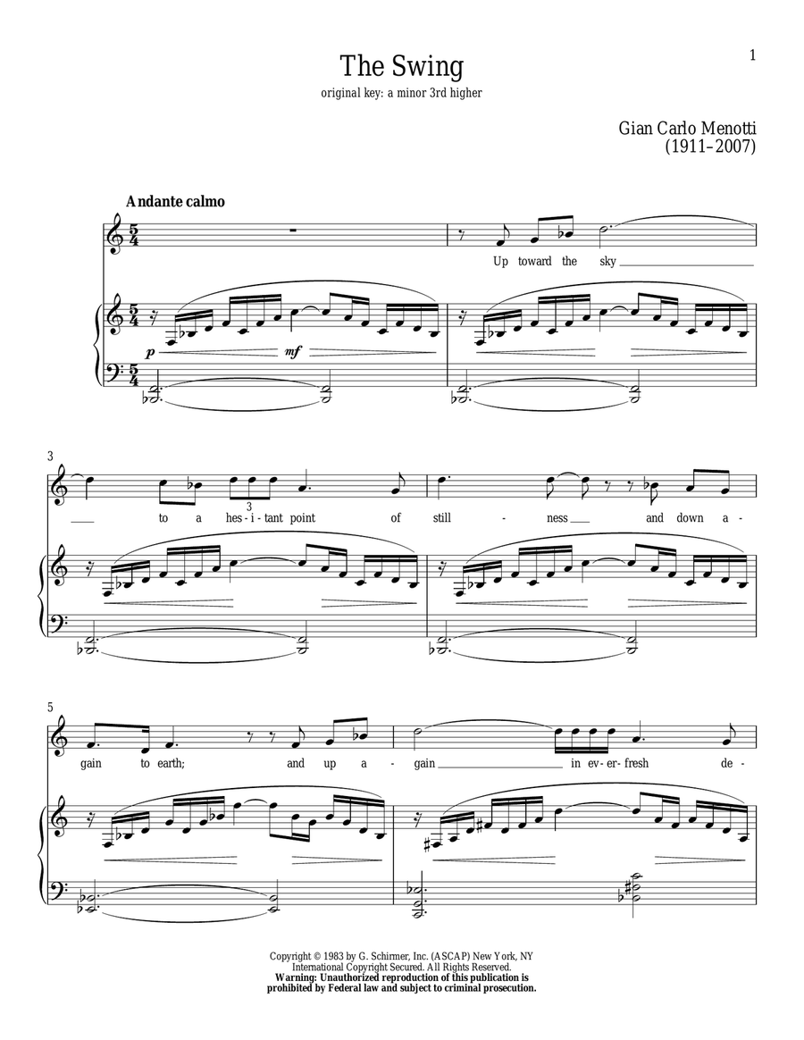 The Swing Low Voice scores gallery preview page 1