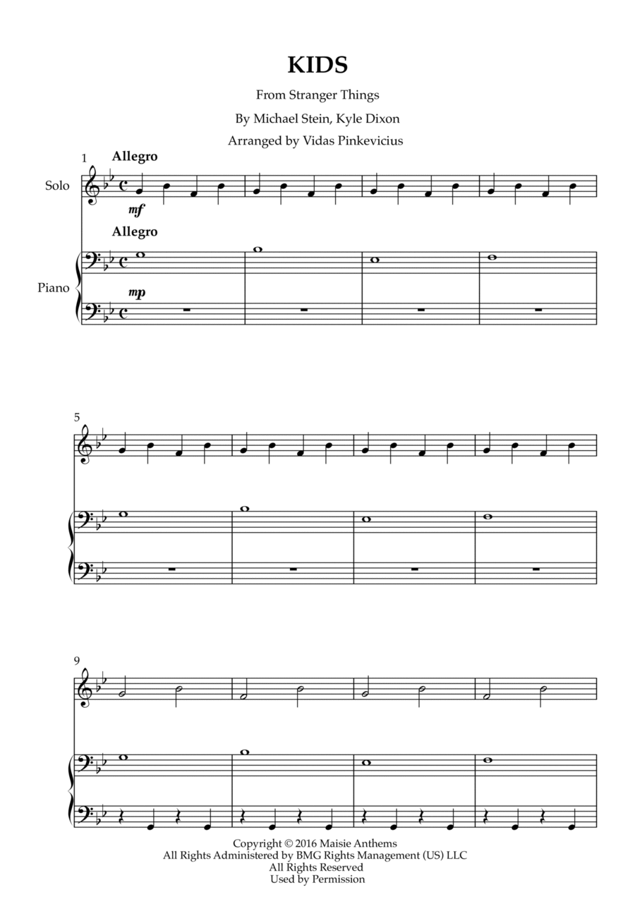 Kids Easy Piano scores gallery preview page 1