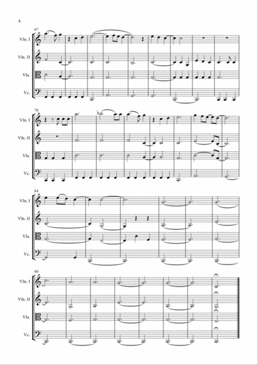 Angel String Quartet scores gallery preview page 4