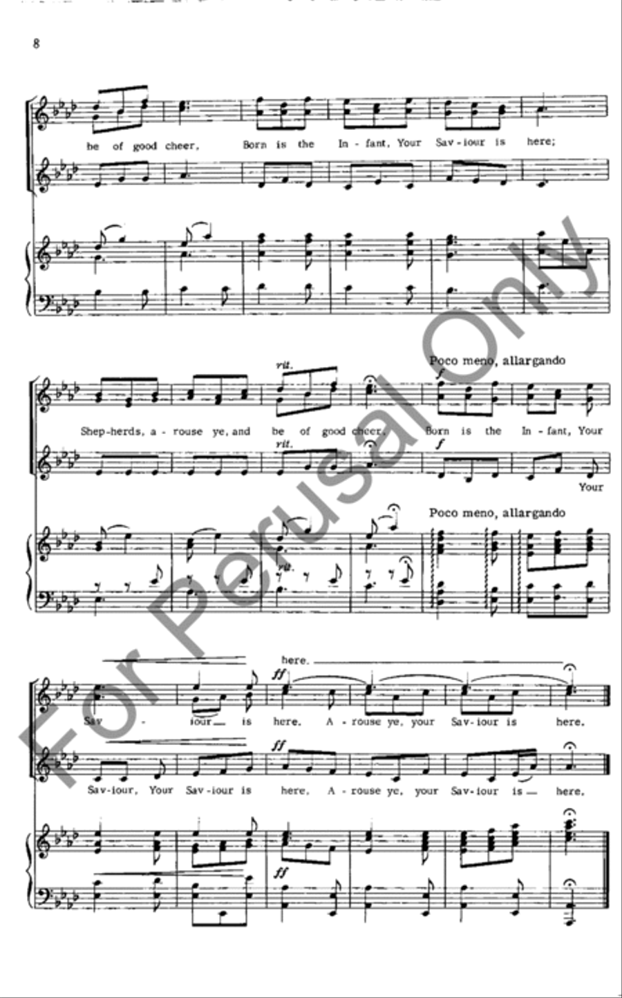 Your Savior Is Here Your Savior Is Here SSA scores gallery preview page 7