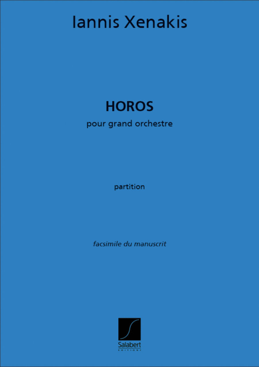 Horos Orchestre Partition Orchestra scores gallery preview page 1