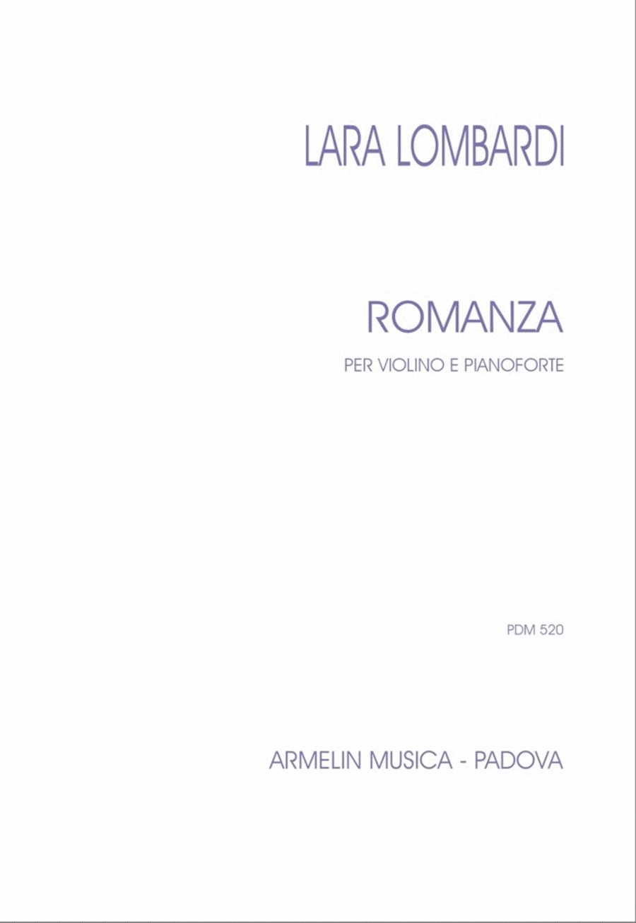 Romanza per violino e pianoforte Violin Solo scores gallery preview page 1