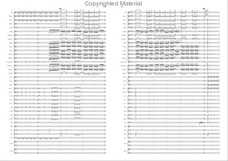 Variations on a Pentatonic Theme Concert Band scores gallery preview page 27