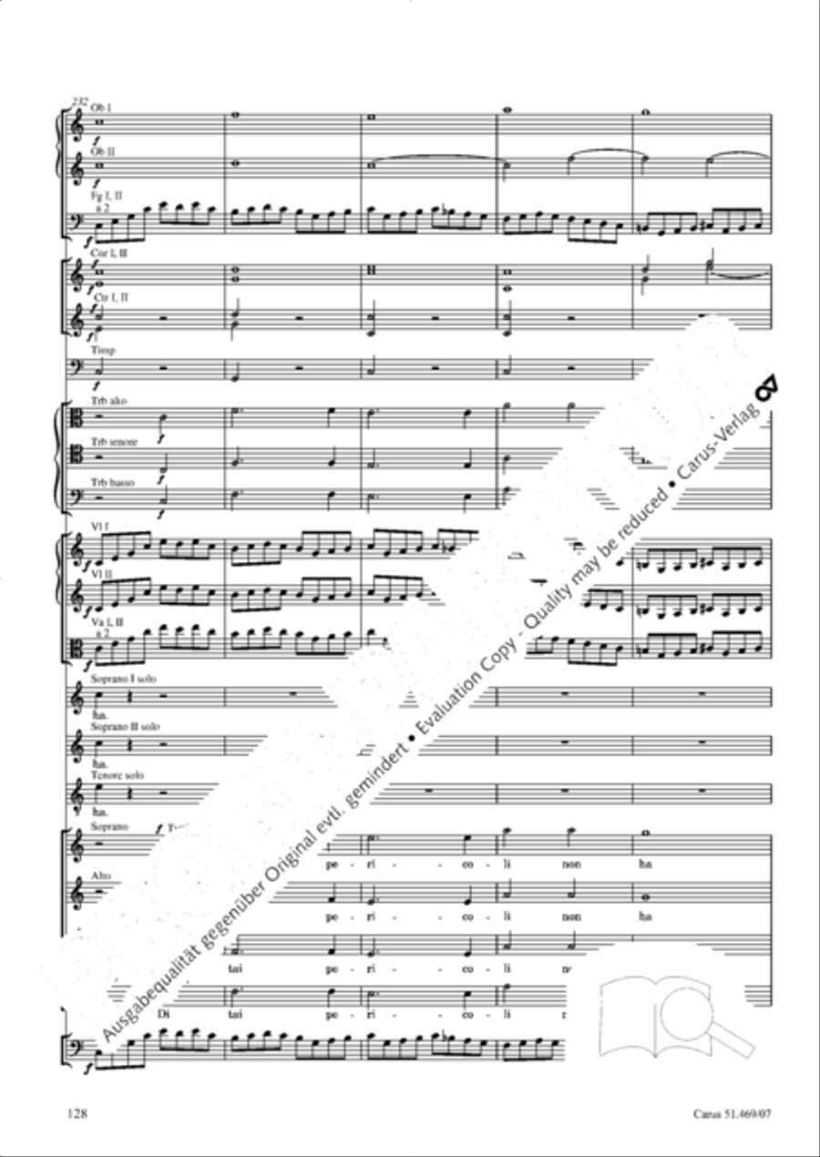 Davide penitente 4-Part scores gallery preview page 141