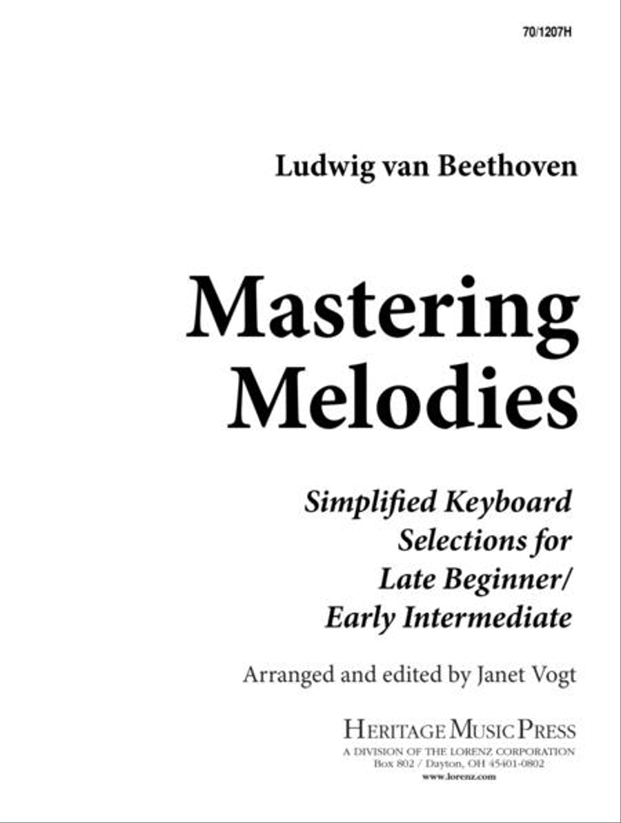 Mastering Melodies: Ludwig Van Beethoven Piano Solo scores gallery preview page 1