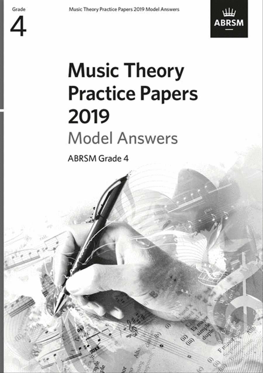 Music Theory Practice Papers 2019 Model Answers, ABRSM Grade 4 Answer Guides scores gallery preview page 1