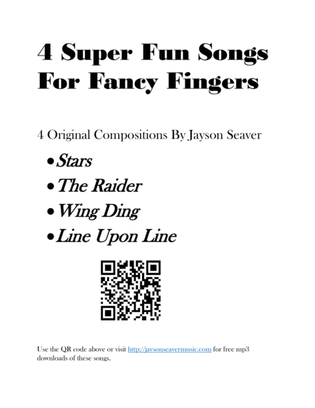 4 Super Fun Songs For Fancy Fingers image number null