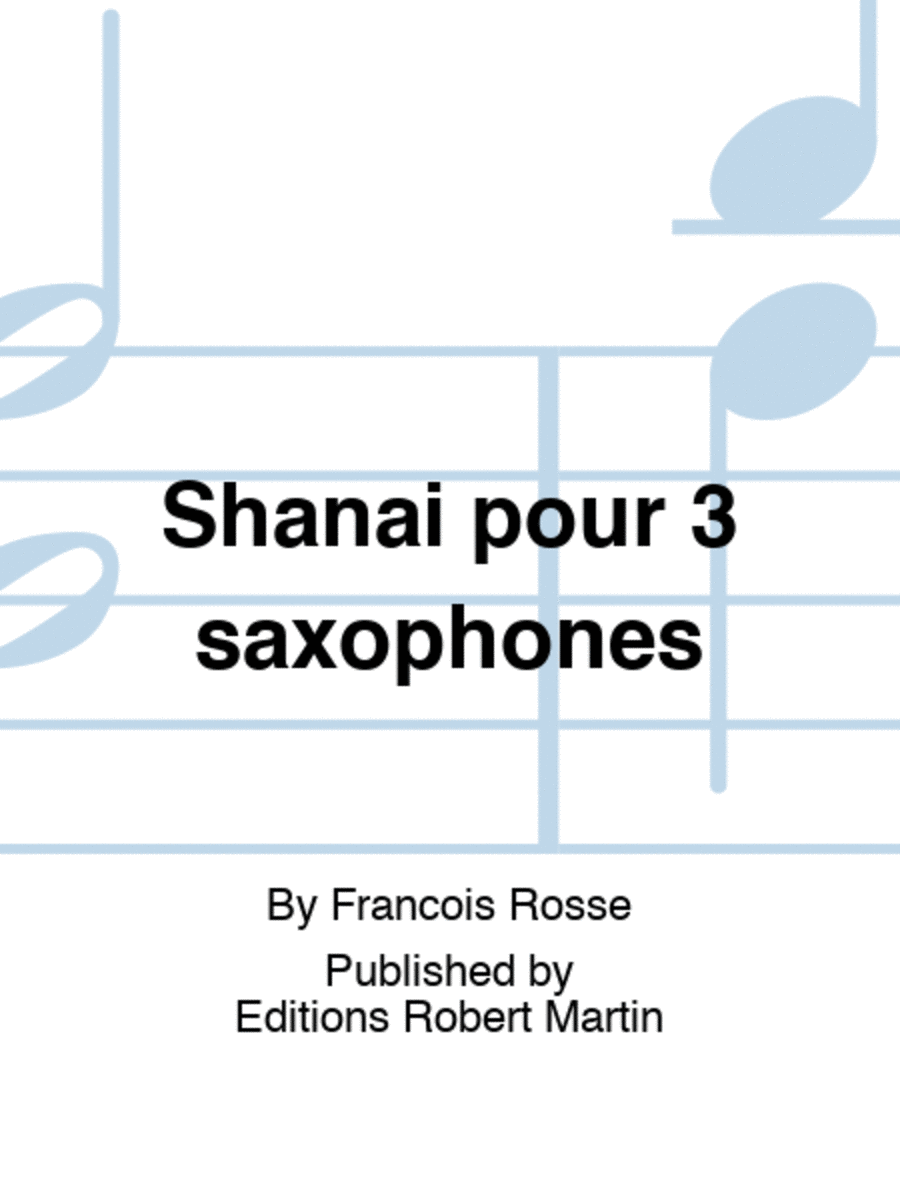 Shanaï Saxophone Ensemble scores gallery preview page 1