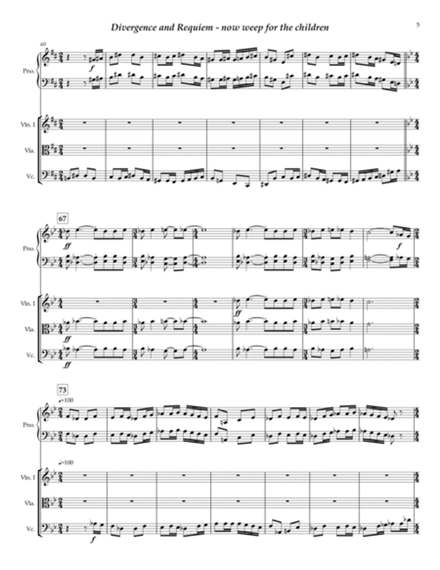 Divergence and Requiem - Piano & String Quartet image number null