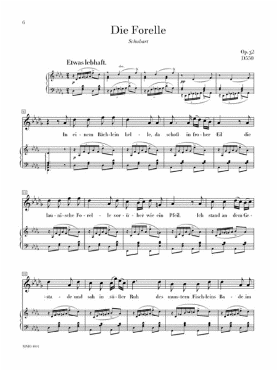 Schubert German Lieder - High Voice, Vol. I High Voice scores gallery preview page 4