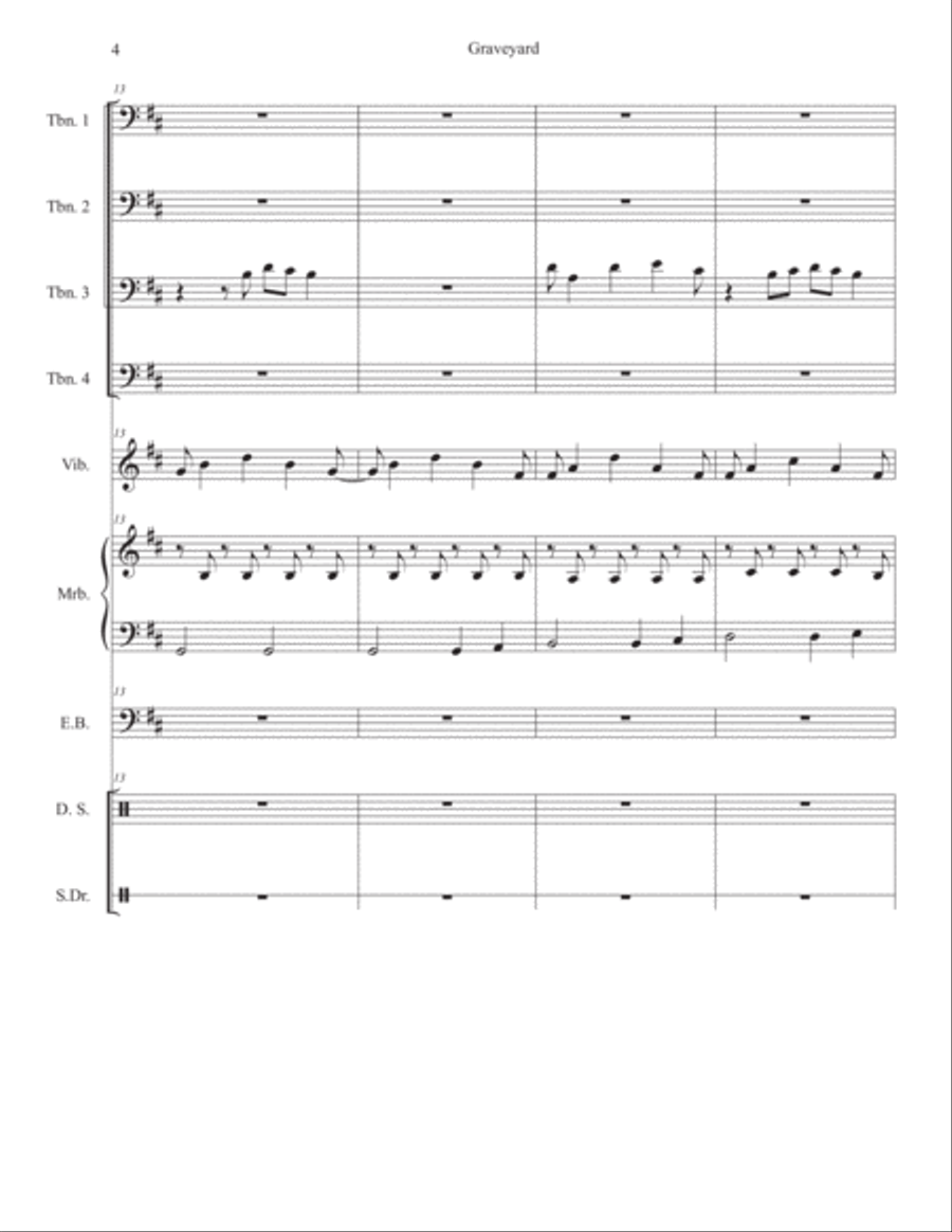 Graveyard Small Ensemble scores gallery preview page 5