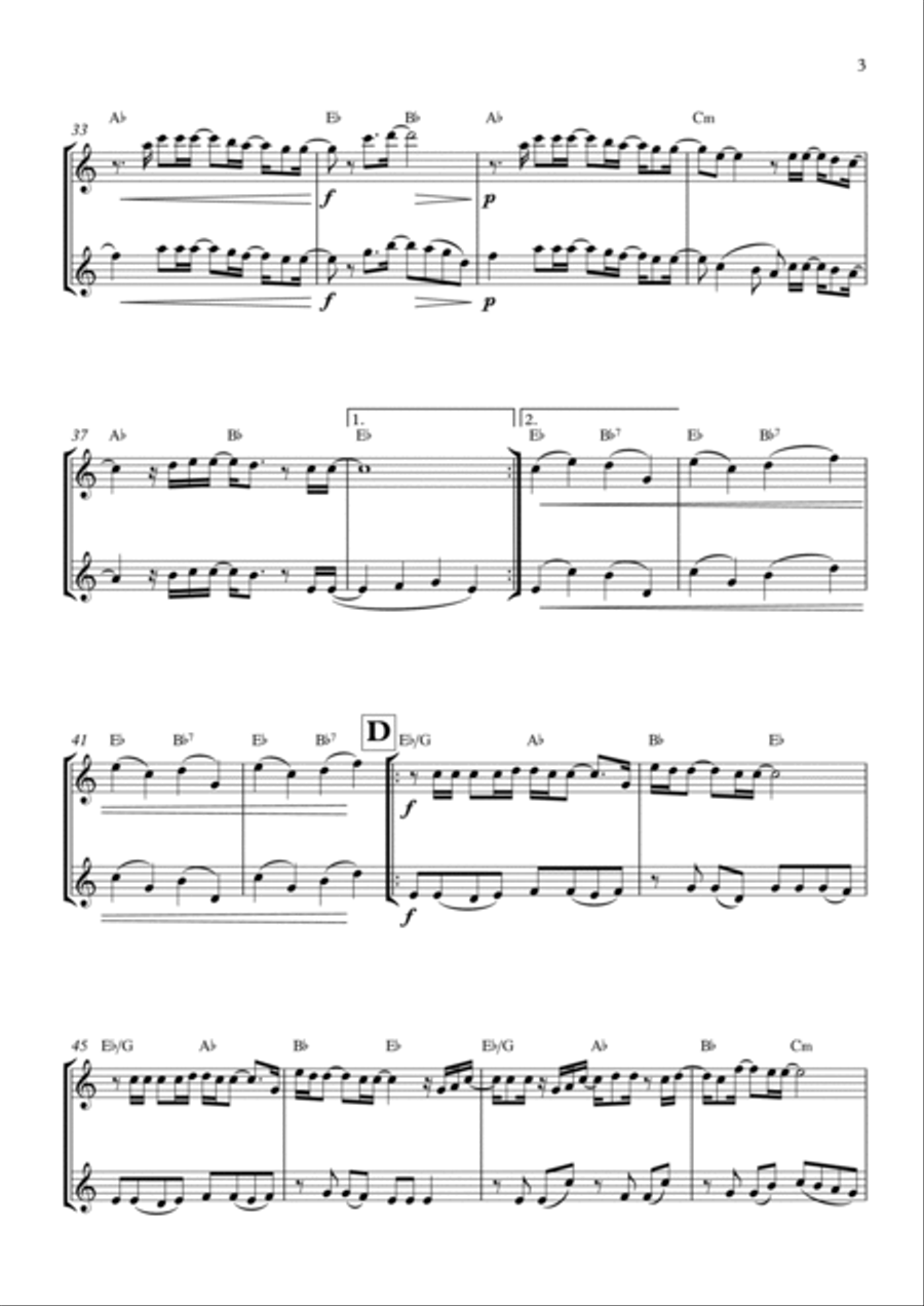Goodness Of God Woodwind Duet scores gallery preview page 3