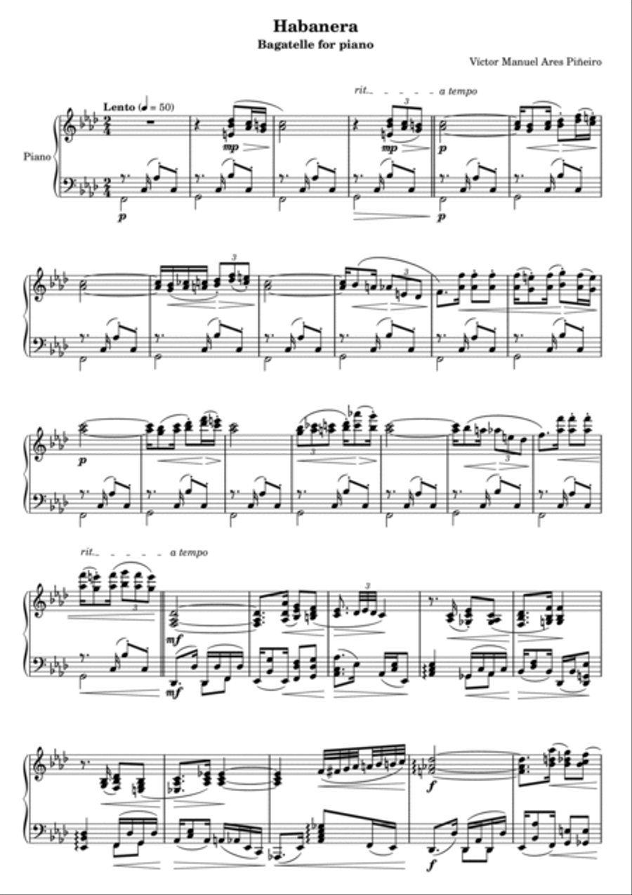 Habanera Piano Method scores gallery preview page 1