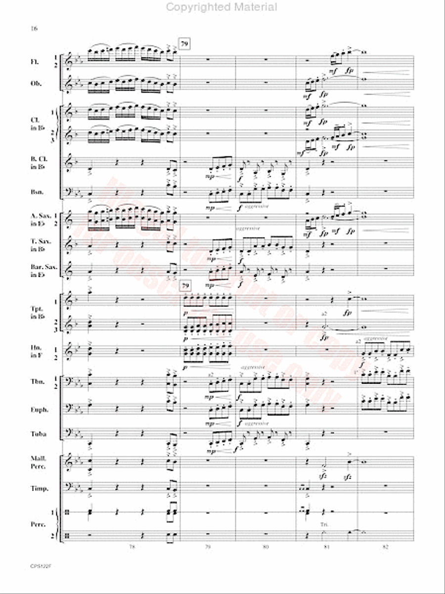 Escape the Lost City Concert Band scores gallery preview page 17