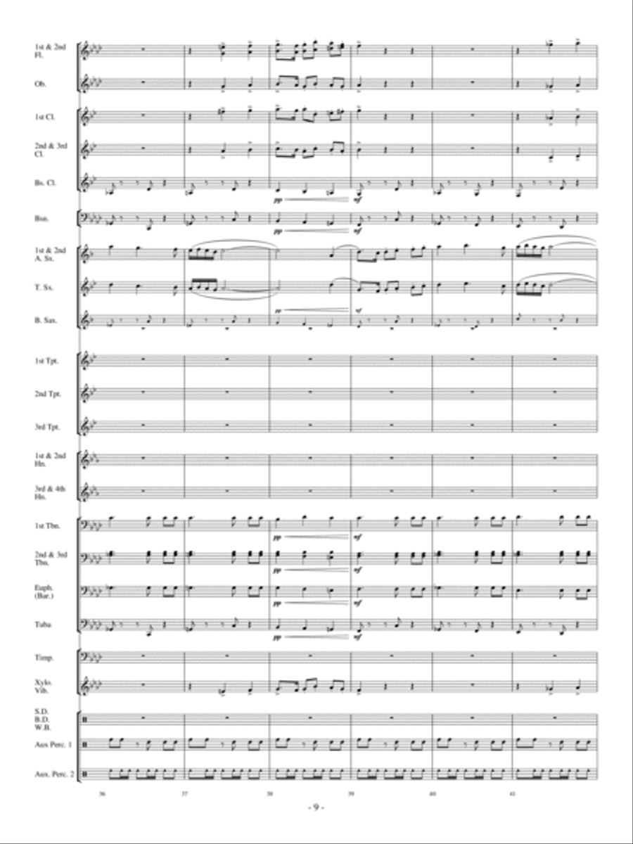 Costa del Sol Costa del Sol Concert Band scores gallery preview page 8