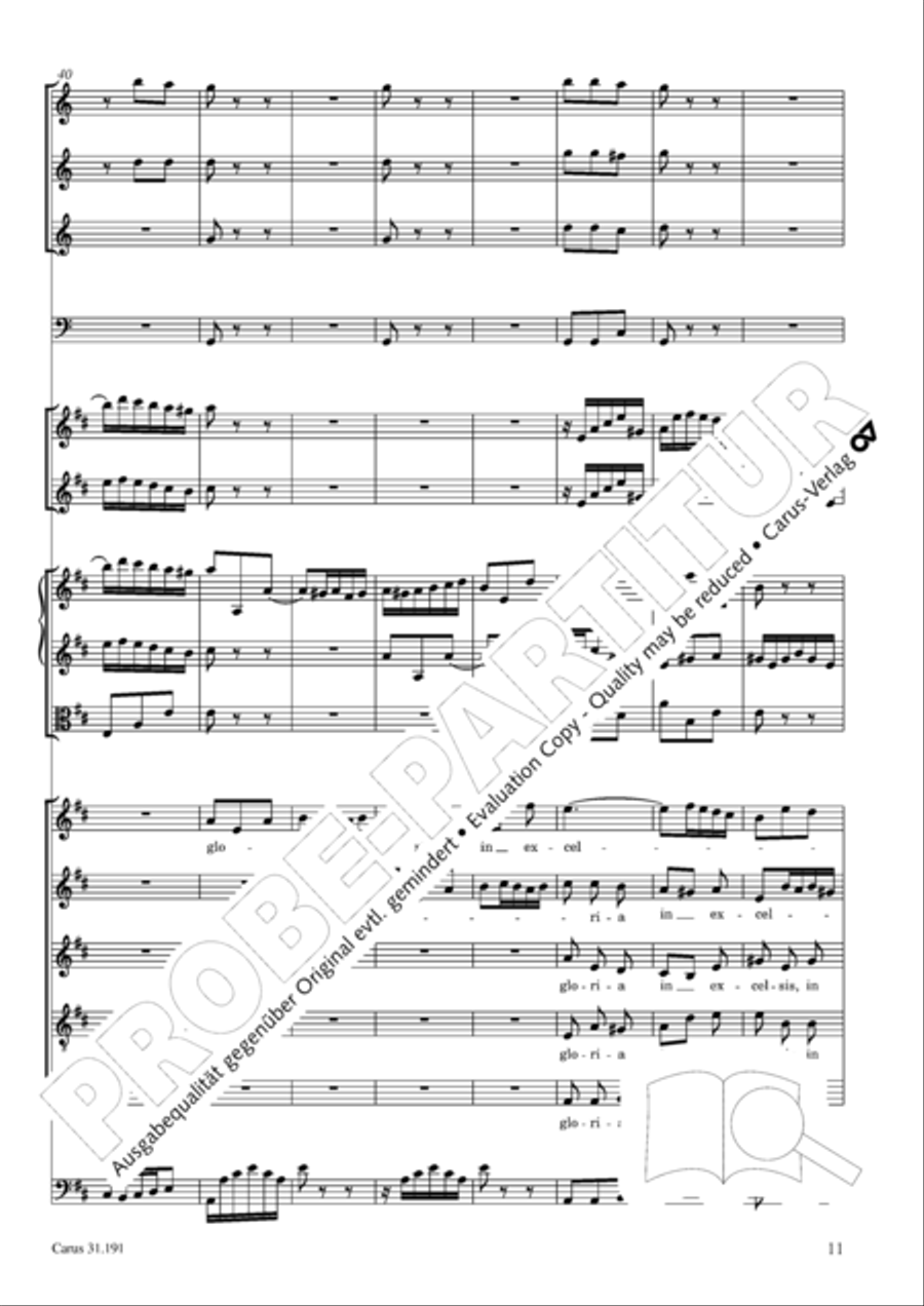 Gloria in excelsis Deo SSATB scores gallery preview page 11