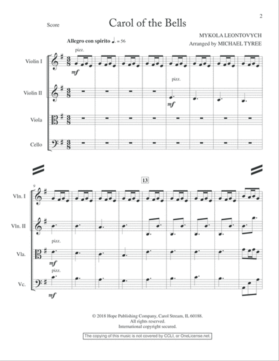 A String Quartet Christmas String Quartet scores gallery preview page 4