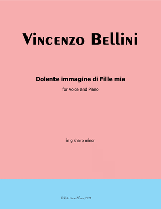 Dolente immagine di Fille mia, by Vincenzo Bellini, in g sharp minor