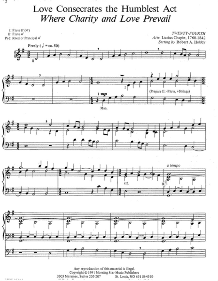Three Lenten Hymn Settings for Organ, Set 1 Organ scores gallery preview page 2