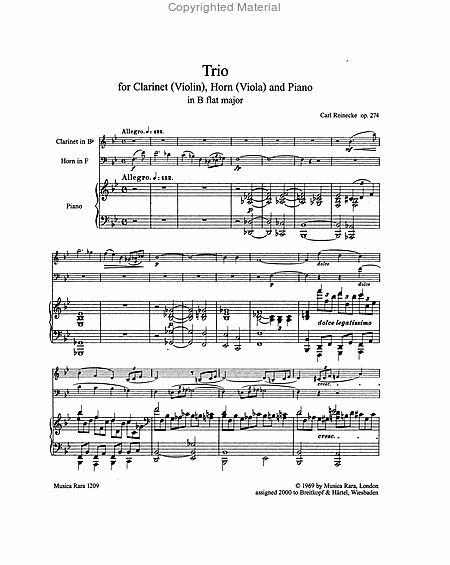 Trio in Bb major Op. 274