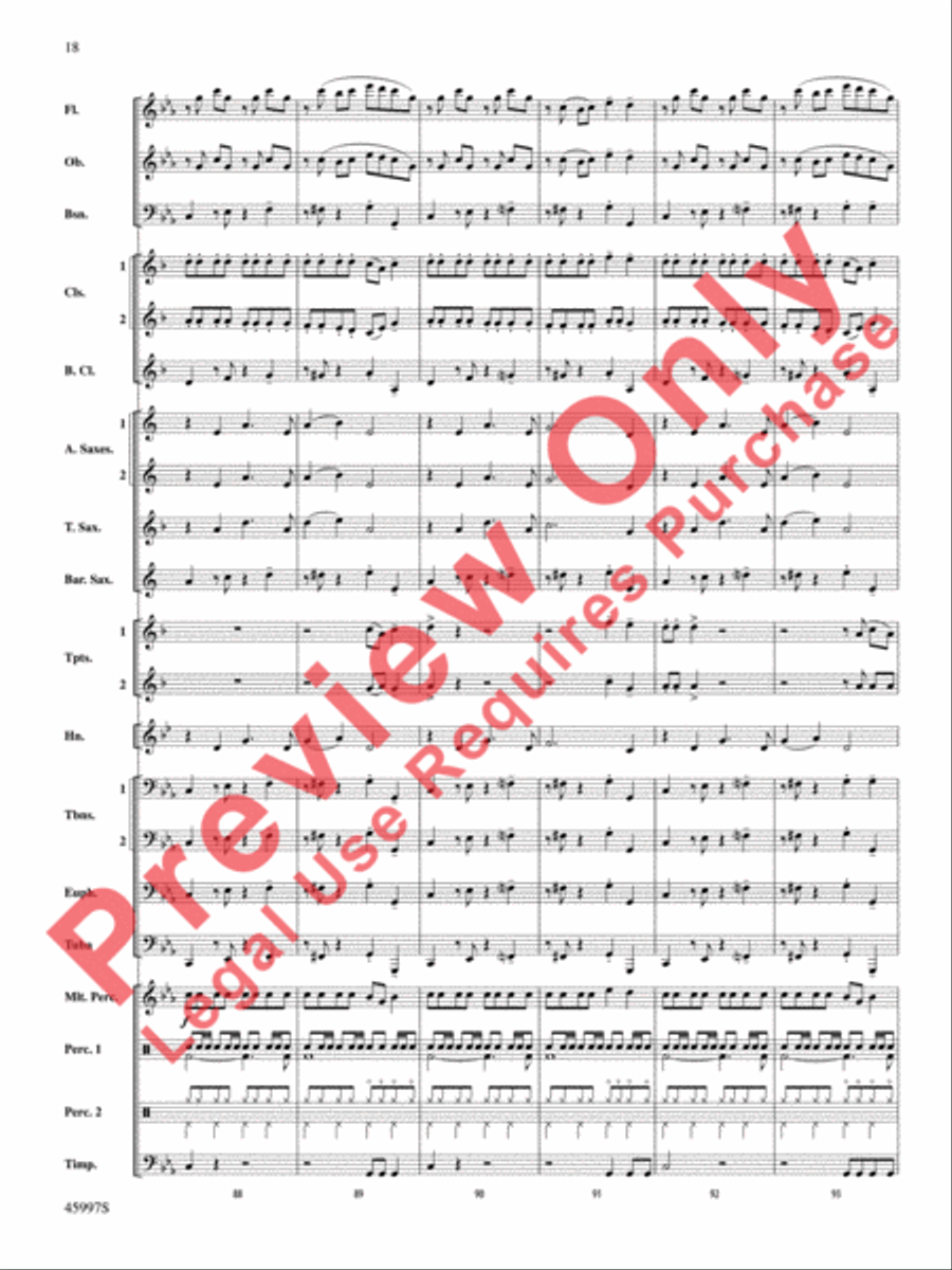 1st and Goal 1st and Goal Concert Band scores gallery preview page 19