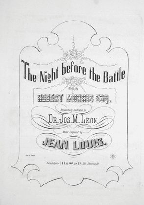 Book cover for The Night Before the Battle