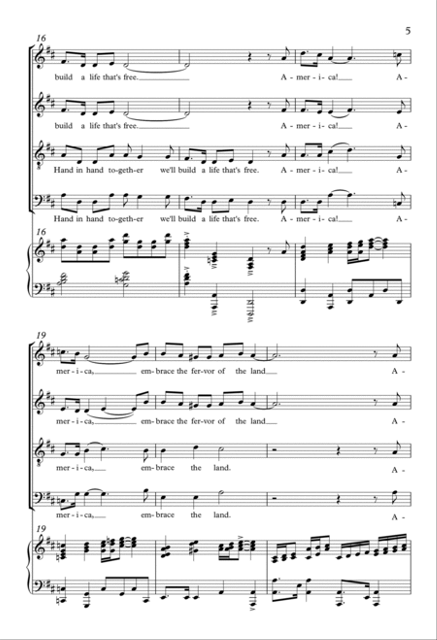 America the Beautiful 4-Part scores gallery preview page 4