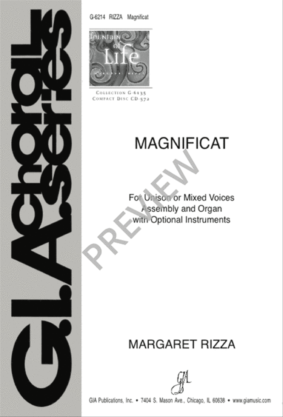 Magnificat Magnificat 4-Part scores gallery preview page 1