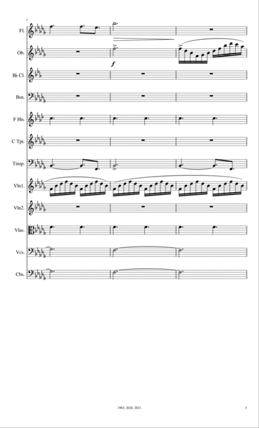 Symphonic Poem # 6 - Snowstorm Full Orchestra scores gallery preview page 4
