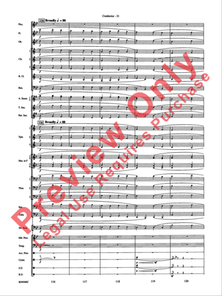 Waterdance Waterdance Concert Band scores gallery preview page 23