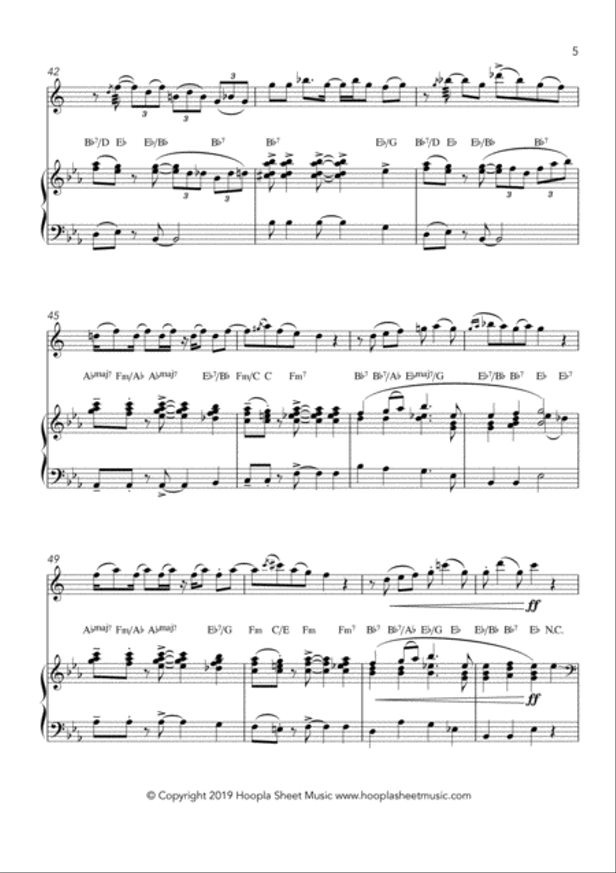 Hark! The Funky Angels Sing (Hark! The Herald Angels Sing) Alto Saxophone scores gallery preview page 6