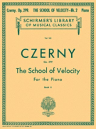 Book cover for School of Velocity, Op. 299 - Book 2