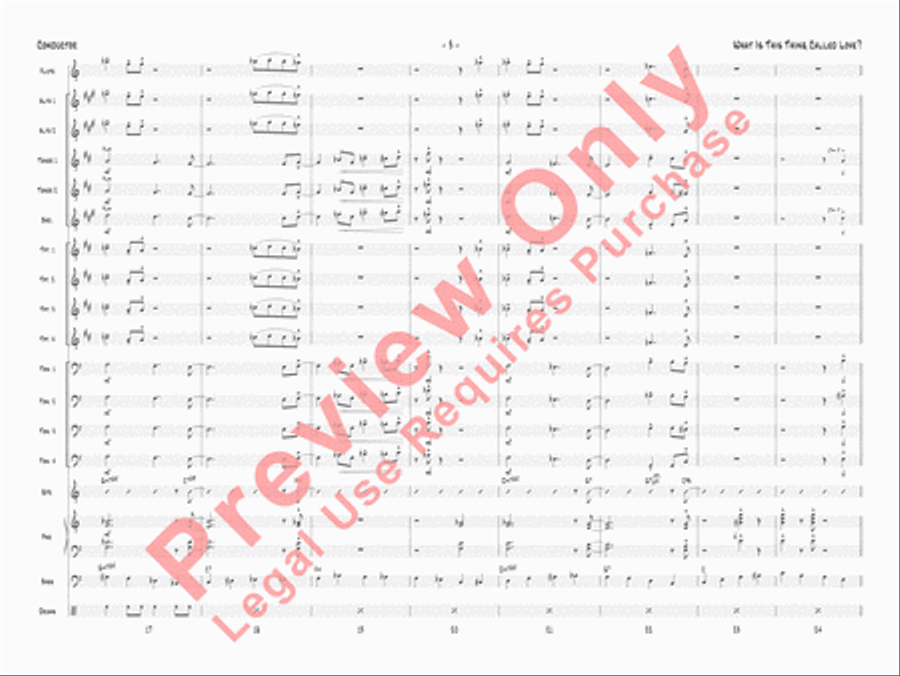 What Is This Thing Called Love? Jazz Ensemble scores gallery preview page 6