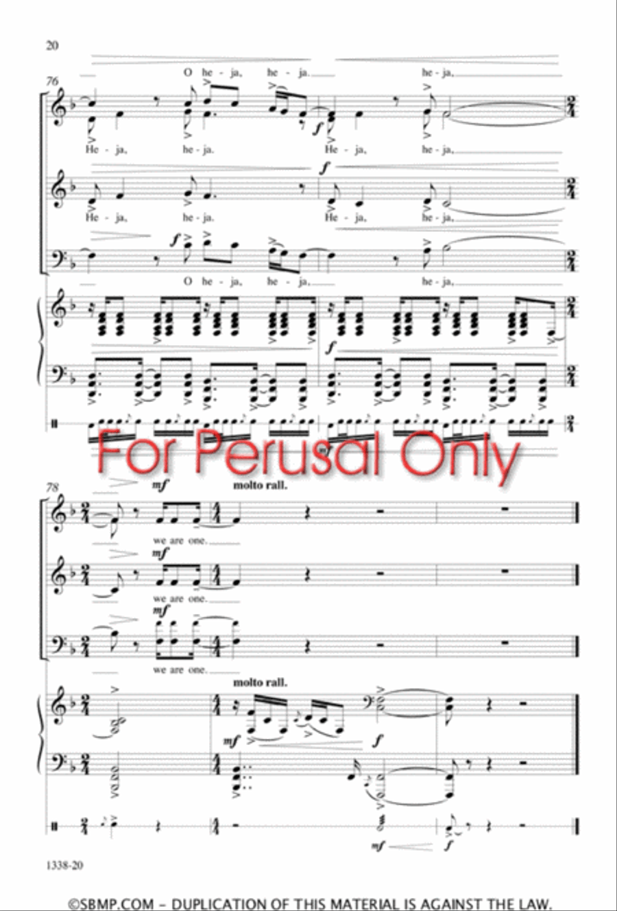 Sisi ni moja - SATB Octavo 4-Part scores gallery preview page 19