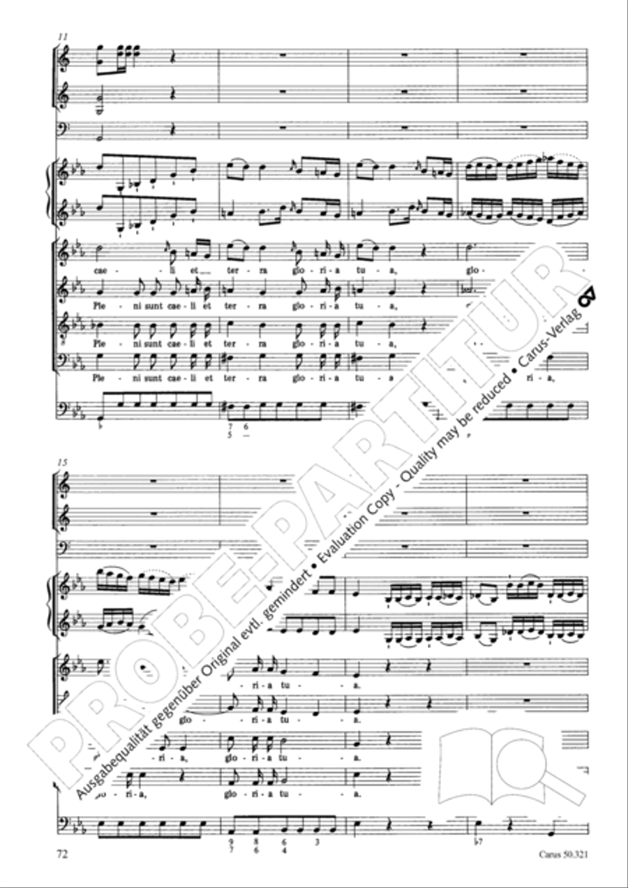 Requiem in C minor 4-Part scores gallery preview page 78