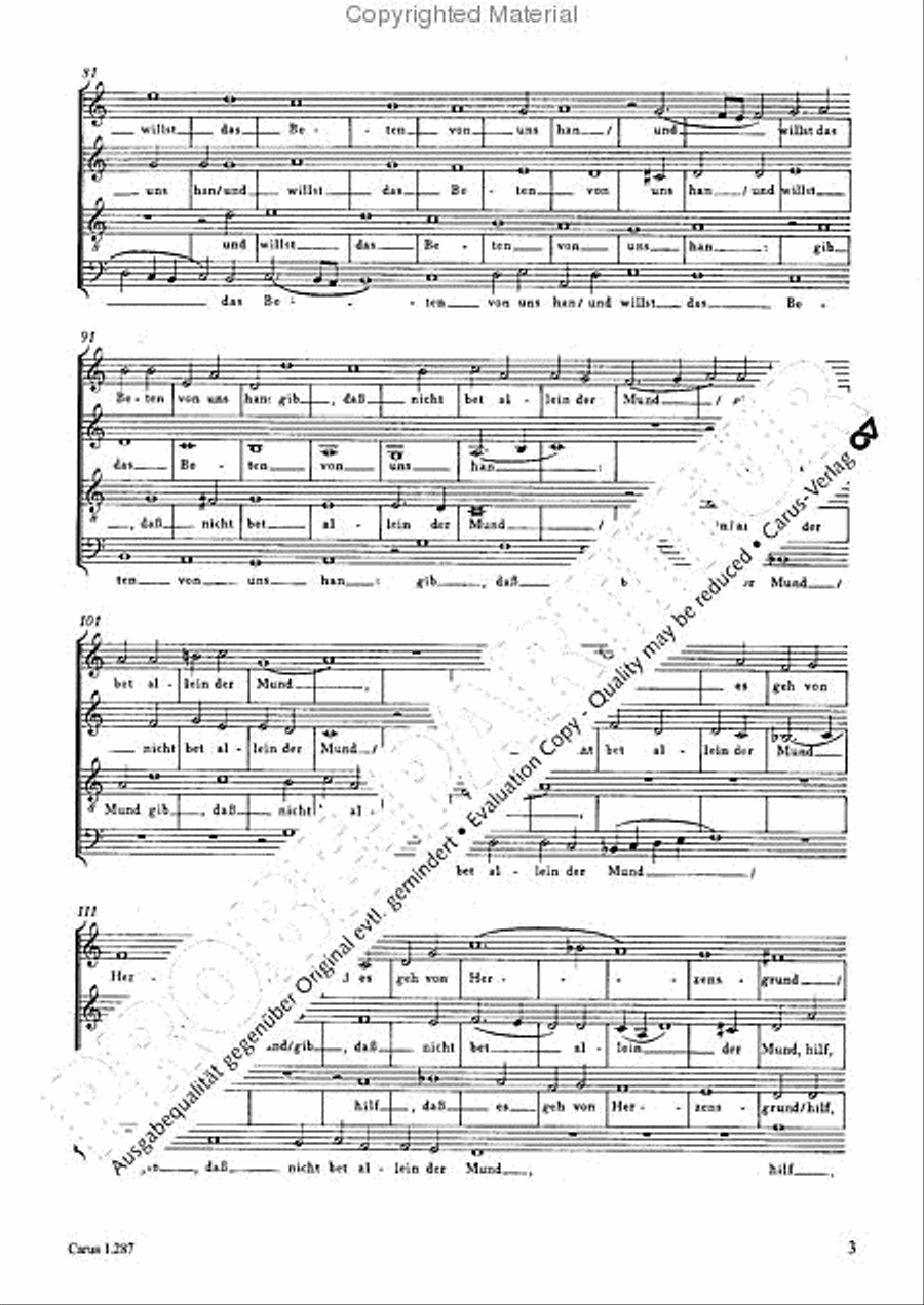 Vater unser im Himmelreich 4-Part scores gallery preview page 4