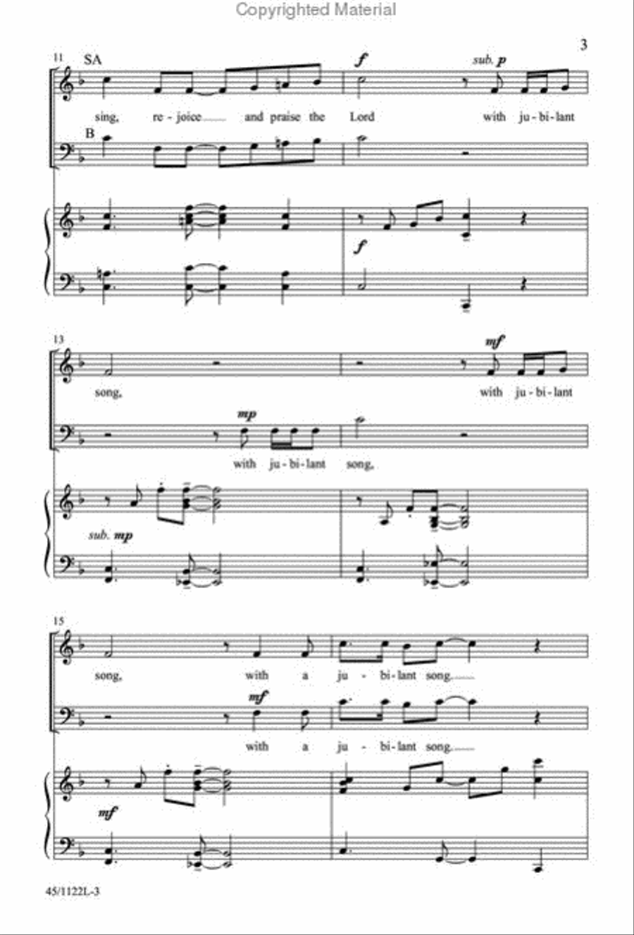 One-Rehearsal Anthems, Vol. 2 3-Part scores gallery preview page 3