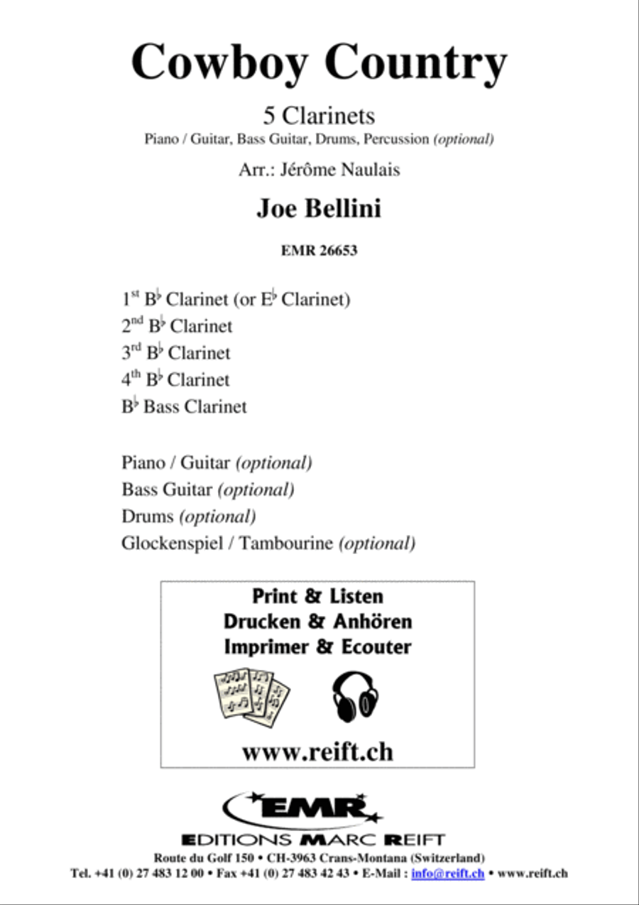 Cowboy Country Clarinet scores gallery preview page 2