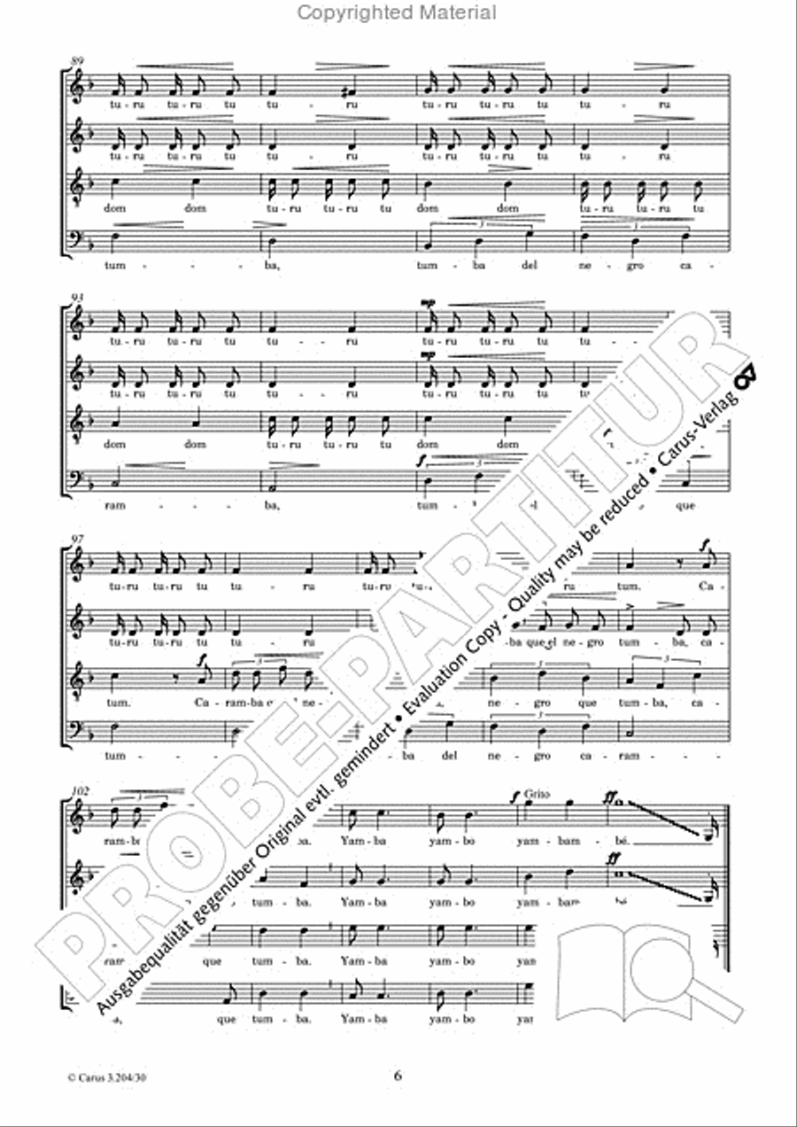 Yambambo Yambambo 4-Part scores gallery preview page 7