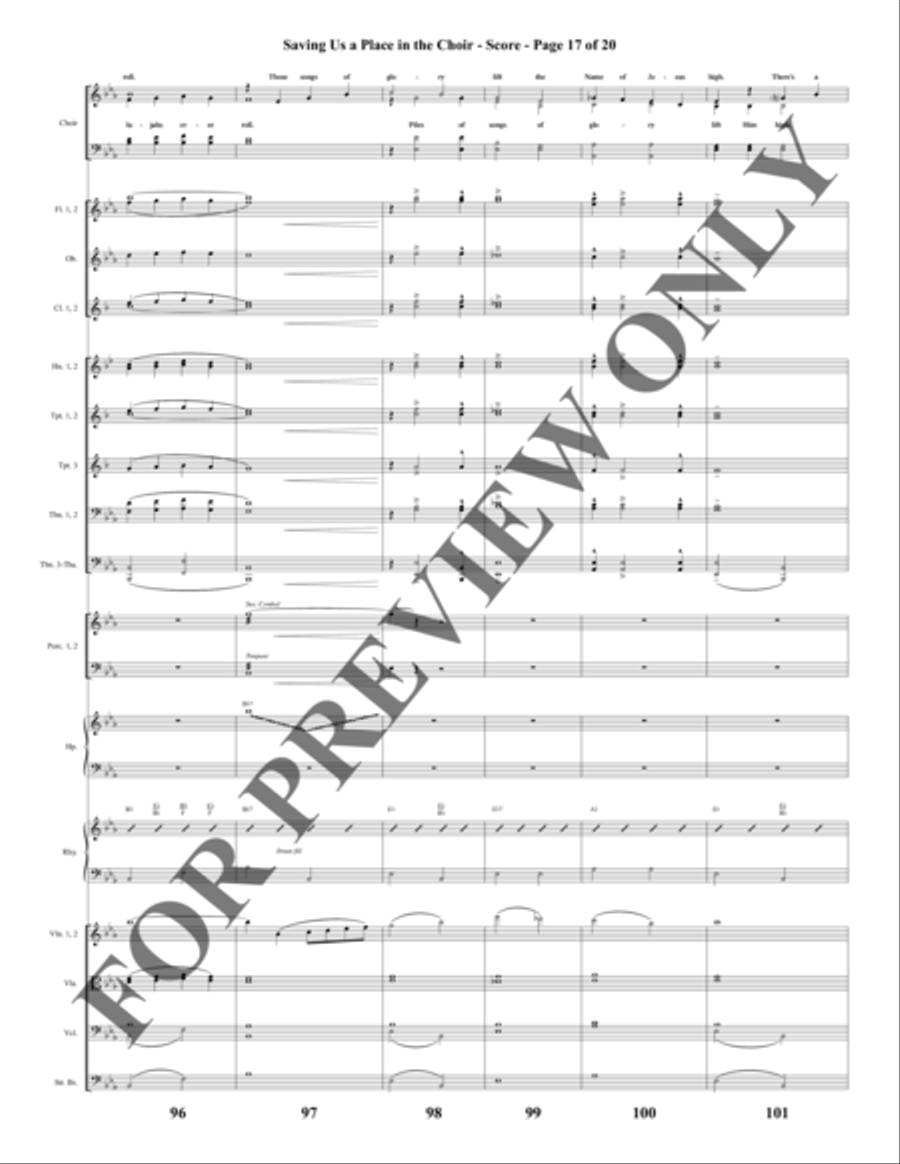 Southern Gospel Songs, Volume 2 - Orchestration Choir scores gallery preview page 18
