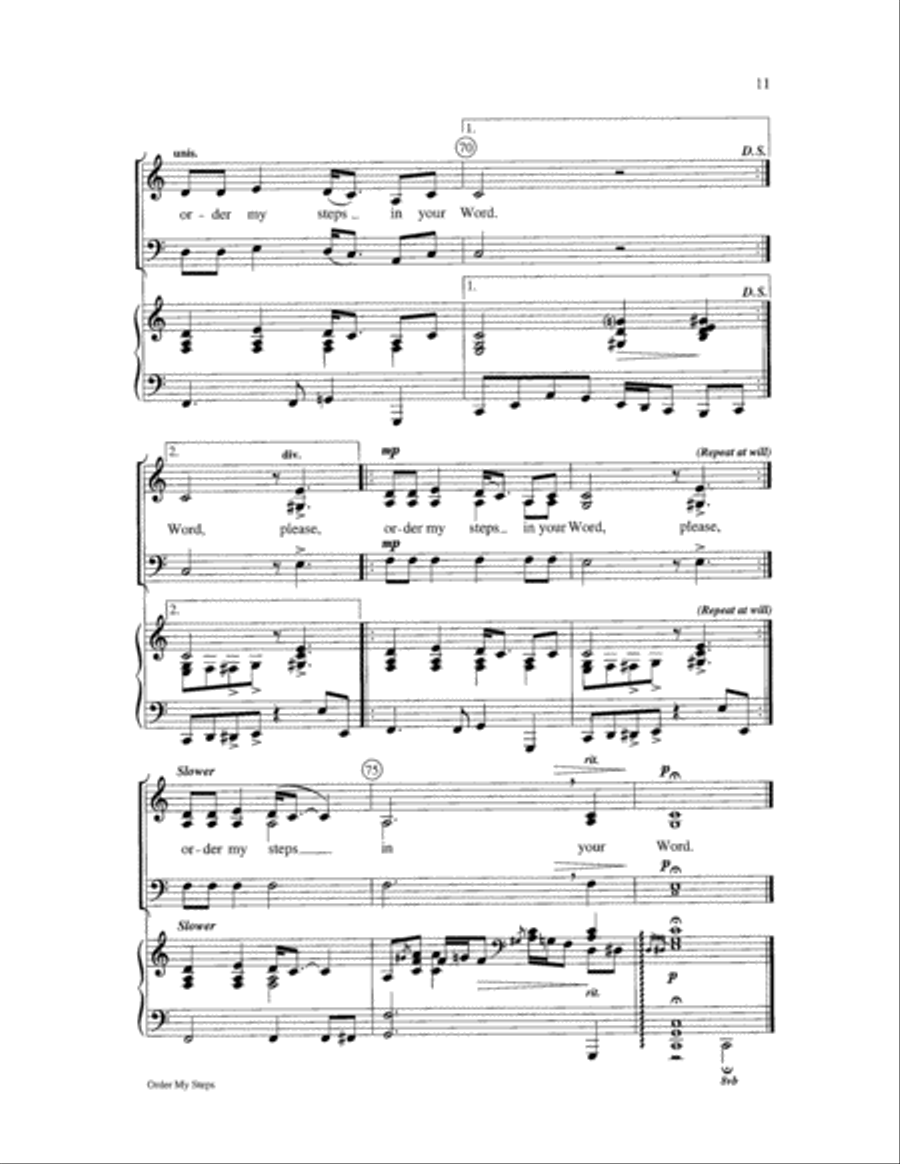 Order My Steps Order My Steps 3-Part scores gallery preview page 11